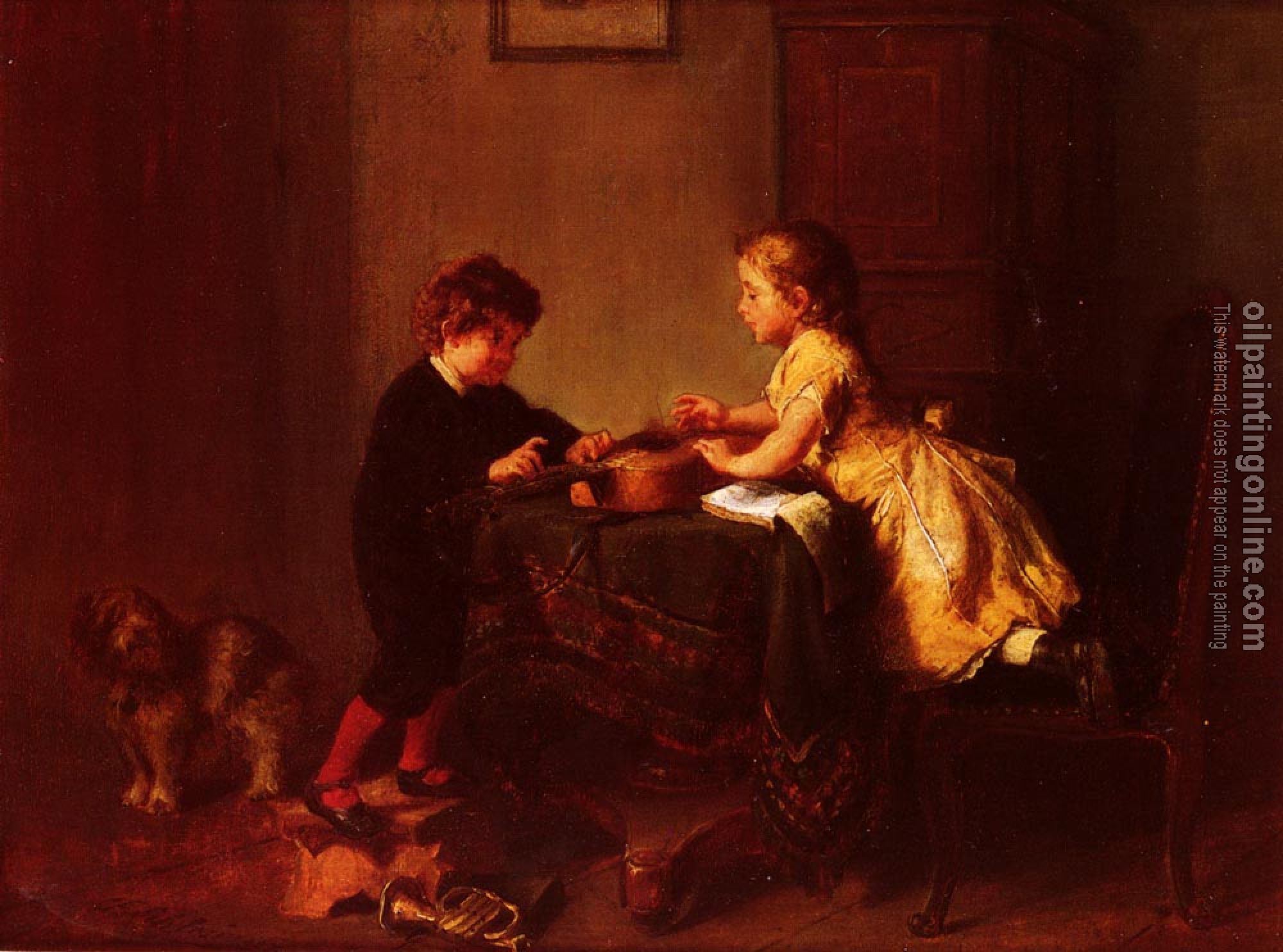 Felix Schlesinger - Children Playing With A Guitar